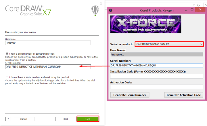 corel draw x7 keygen xforce free download 64 bit